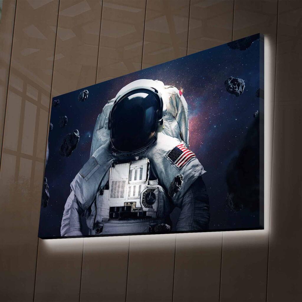 Wallity LED dzидна декорација NASA-017, 70 x 100 см, шарена
