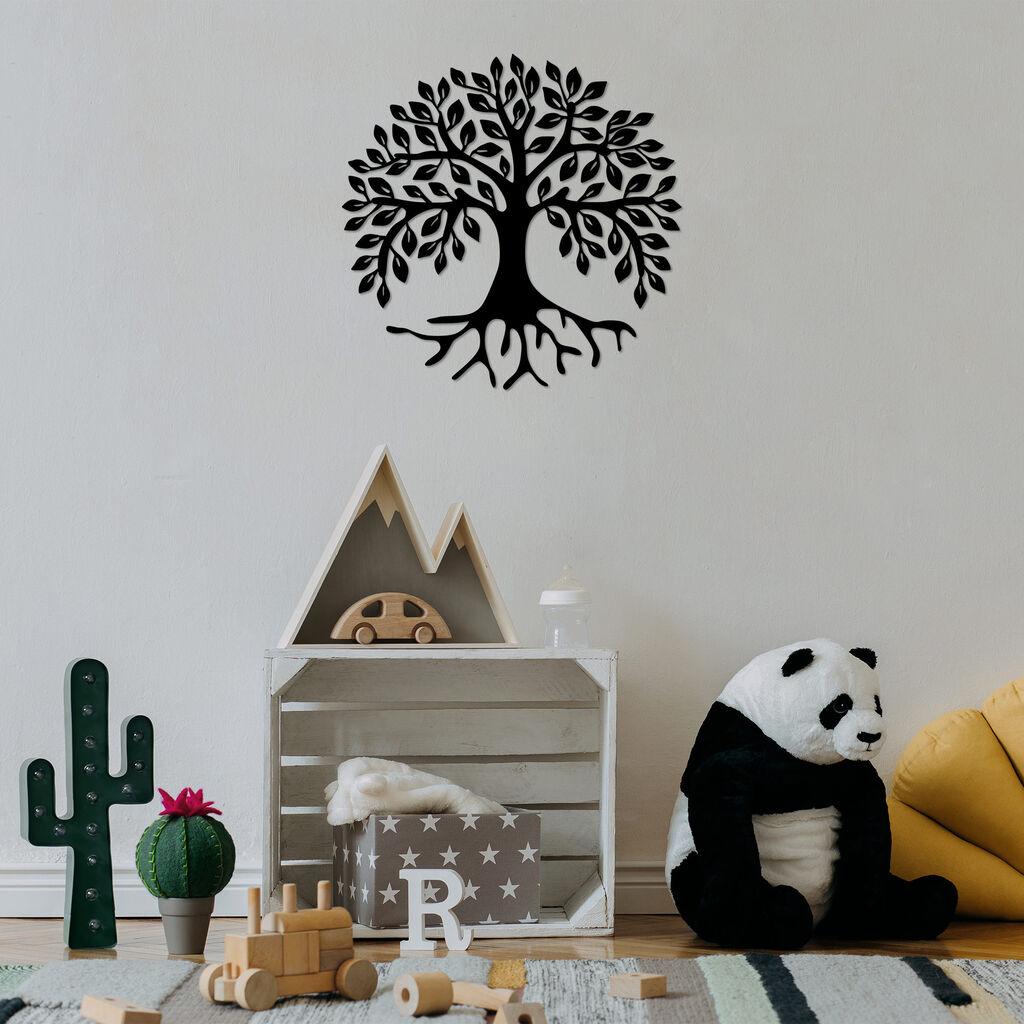 Wallity dzидна декорација Монументално дрво 10, 50 x 50 см, црна