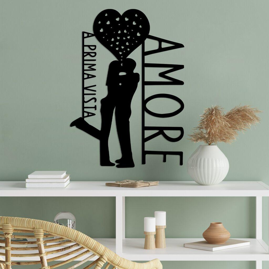 Wallity декорација за dzид Amore Prima Vista 3, 40 x 56 см, црна