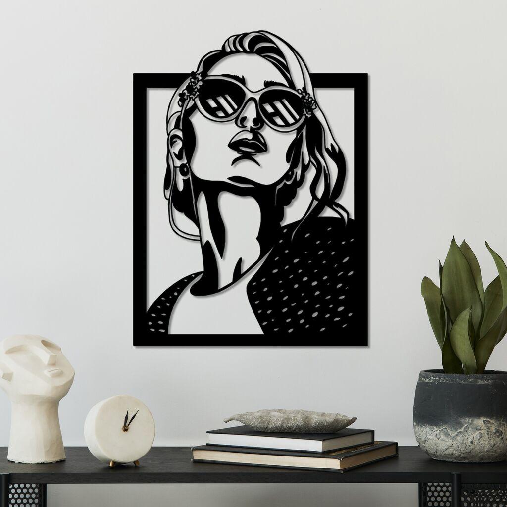 Wallity dzидна декорација Јули, 55 x 40 см, црна