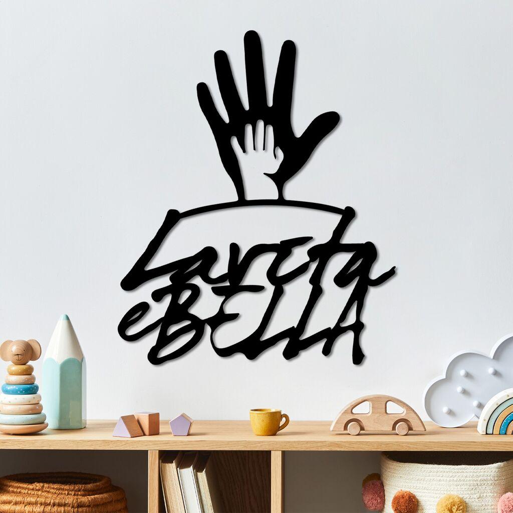 Wallity декорација за dzид Vita E Bella 3, 47 x 56 см, црна