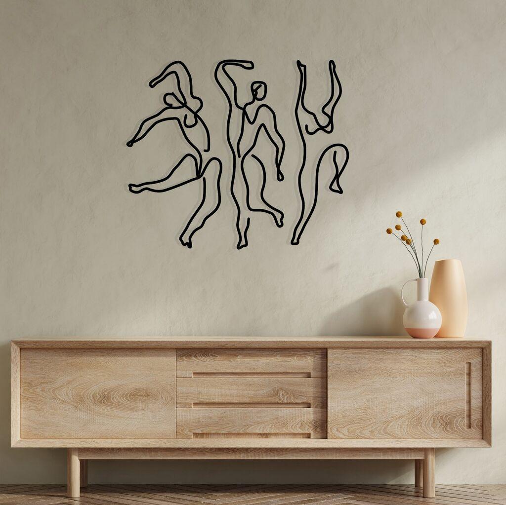 Wallity декорација за dzид Famiglia, 90 x 54 см, црна