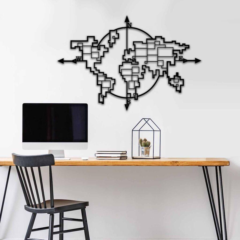 Wallity dzидна декорација MT - 012, 74 x 49 см, црна