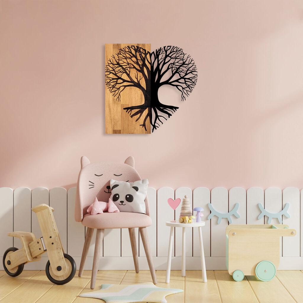 Wallity dzидна декорација „Ерка на љубовта", 58 x 60 см, кафеава