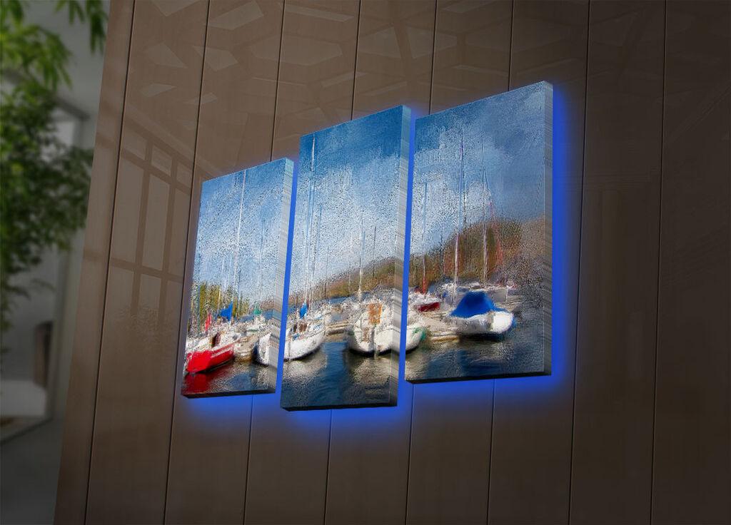 Wallity LED декорација за dzид 3PATDACT-9, 82 x 50 см, шарена