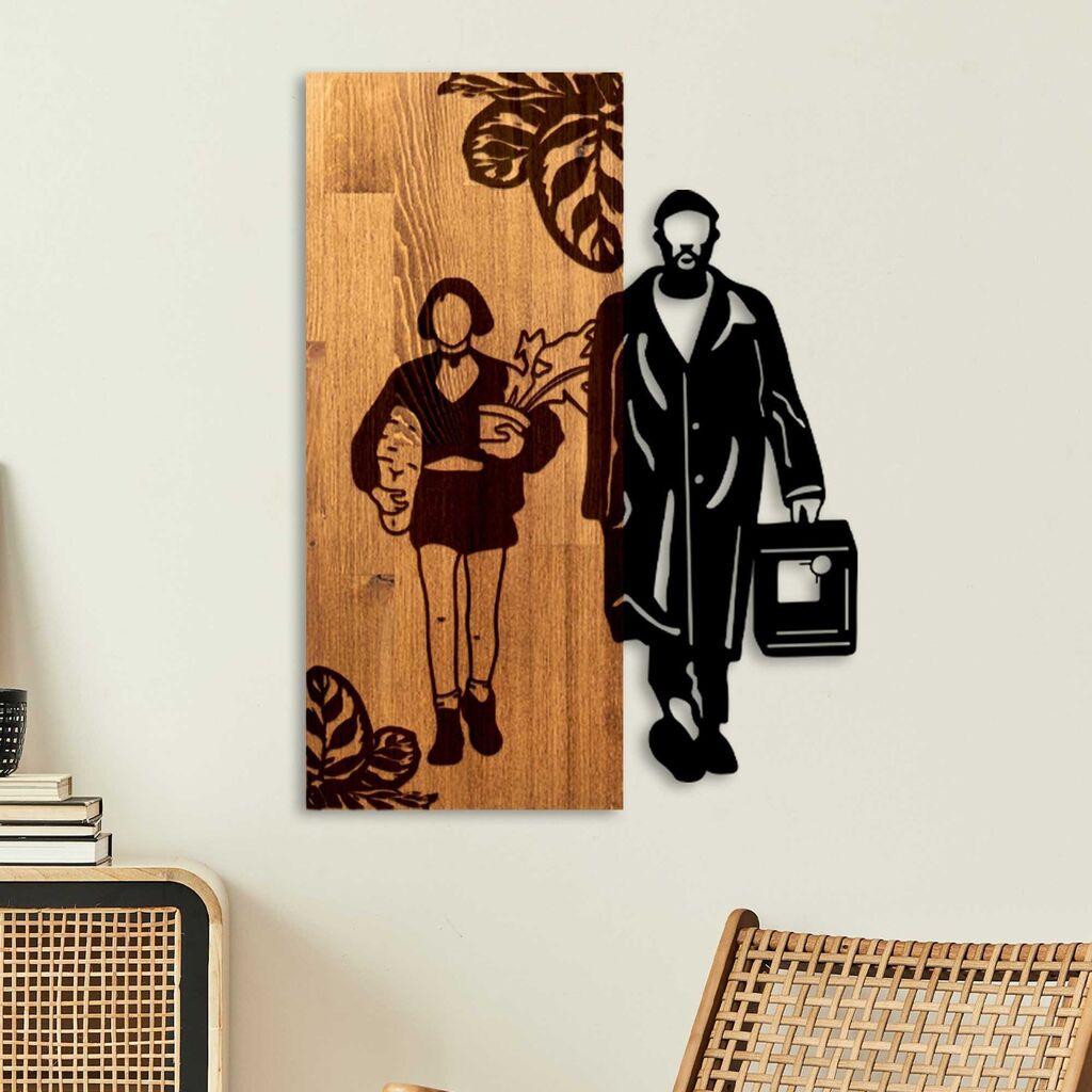 Wallity декорација за dzид Leon The Professional, 44 x 58 см, кафеава
