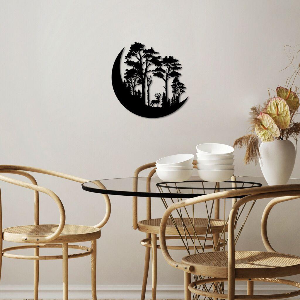 Wallity декорација за dzид The ​​Wild Nature 1 - M, 50 x 50 см, црна