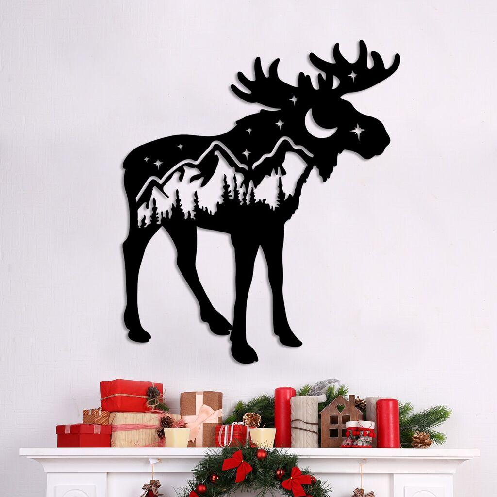 Wallity декорација за dzид Cervo-1, 60 x 69 см, црна