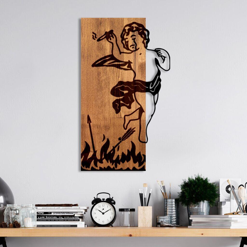 Wallity декорација за dzид Паднат Ерос, 35 x 58 x 3 см, кафеава