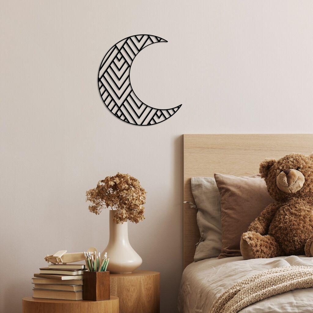 Wallity декорација за dzид полумесечина 1, 49 x 46 см, црна