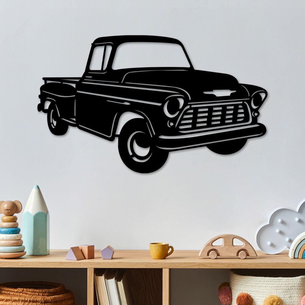 Wallity декорација за dzид за Chevy 3200 Pickup, 60 x 36 cm, црна