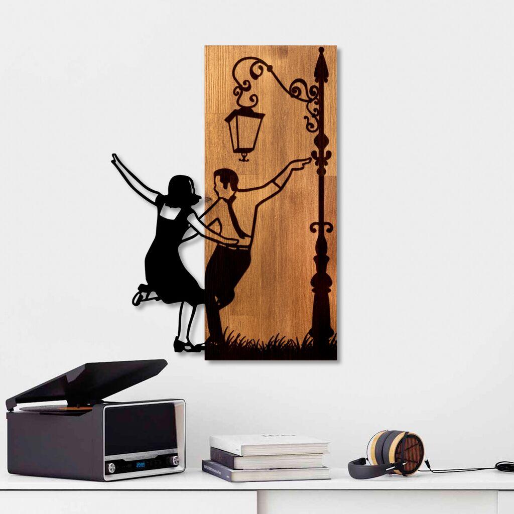 Wallity декорација за dzид La La Land, 42 x 58 x 3 см, кафеава