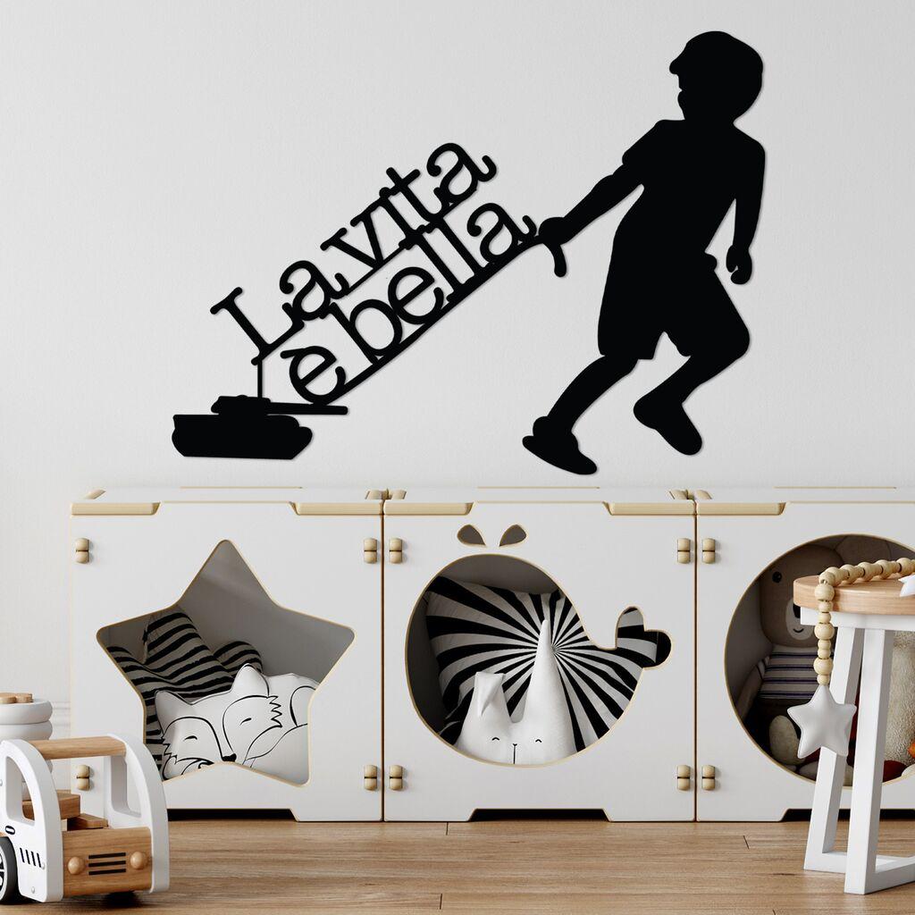 Wallity декорација за dzид Vita E Bella 2, 56 x 42 см, црна