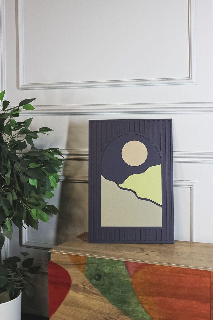 Wallity слика Ersy3Dsunny-2030, МДФ, 20x30x2 см