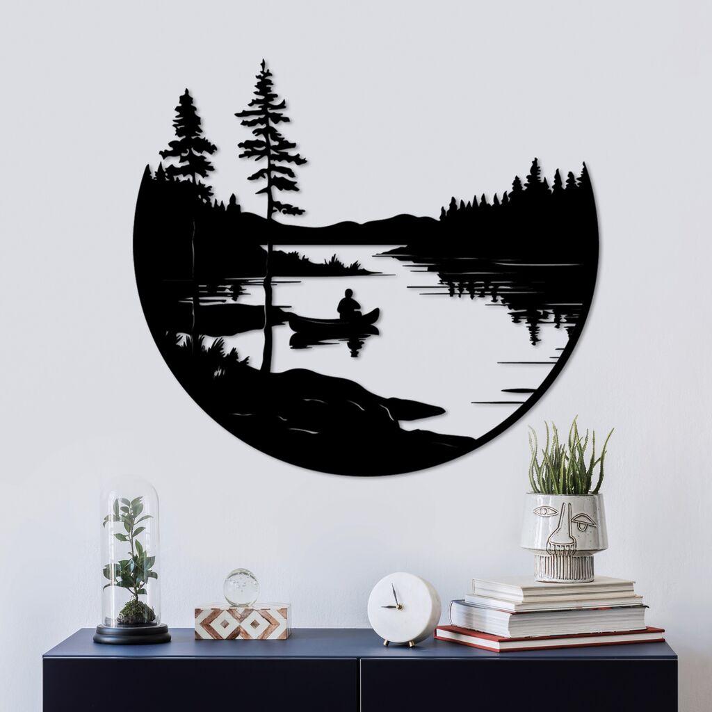 Wallity dzидна декорација Solo, 54 x 60 см, црна