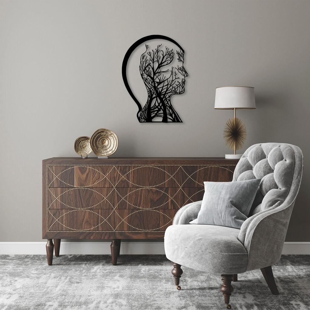 Wallity dzидна декорација „Човек-ерекција" - 322, 52 x 70 см, црна