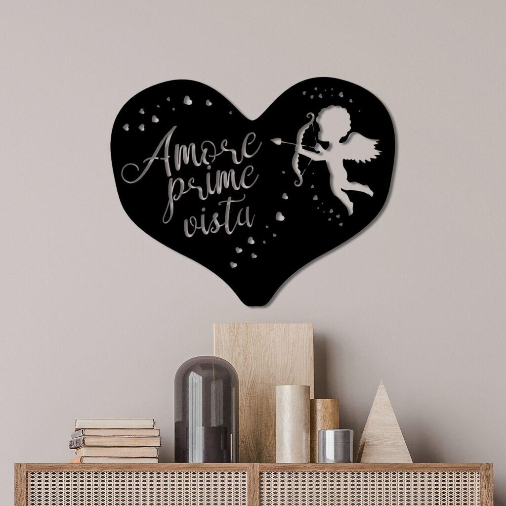 Wallity декорација за dzид Amore Prima Vista 1, 56 x 45 см, црна