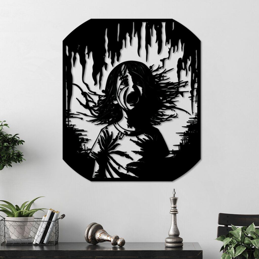 Wallity декорација за dzид газа, 56 x 47 см, црна