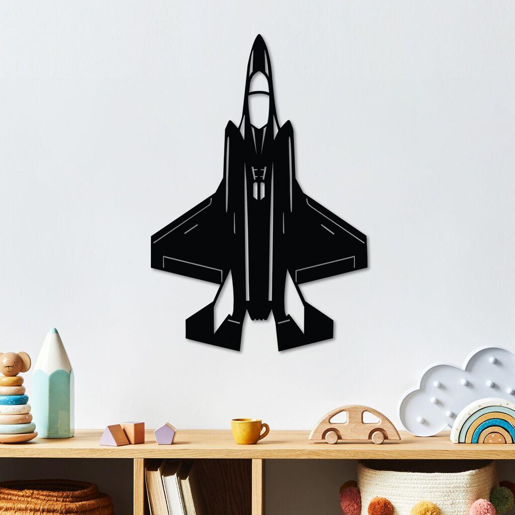 Wallity декорација за dzид F-35A, 60 x 41 см, црна