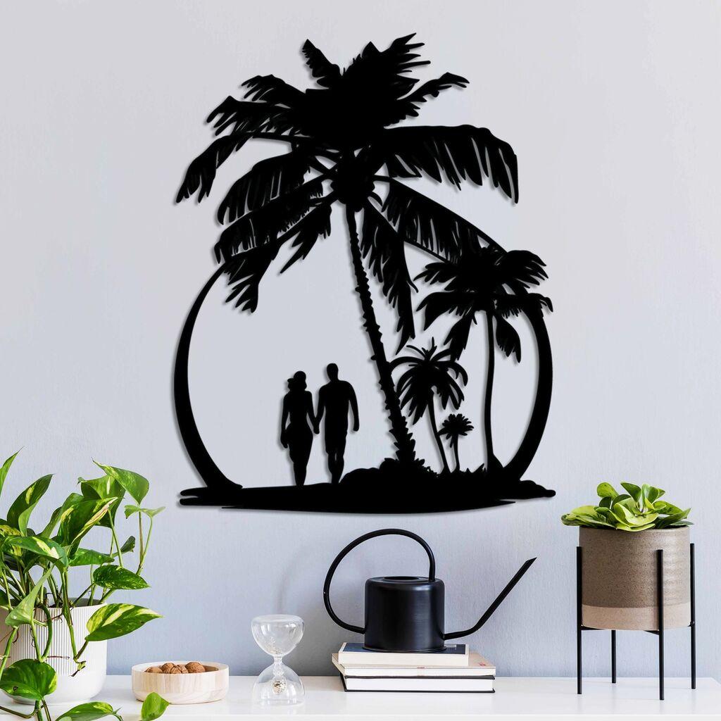 Wallity dzидна декорација за плажа, 55 x 44 см, црна