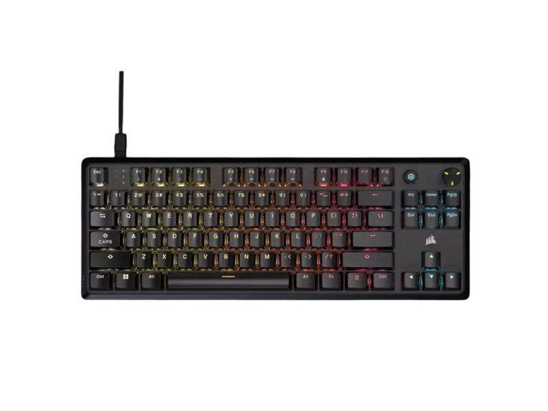 Тастатура Corsair K70 Core Tkl, RGB, за игри