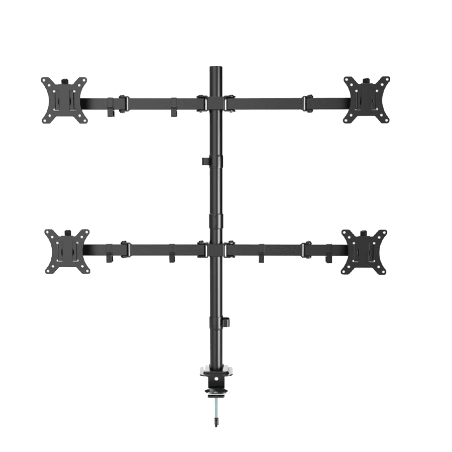 GEMBIRD Држач за Четири Монитори 13"-32", VESA 100/75mm, Pivot, Tilt, swivel, 4x10kg, MA-D4-01