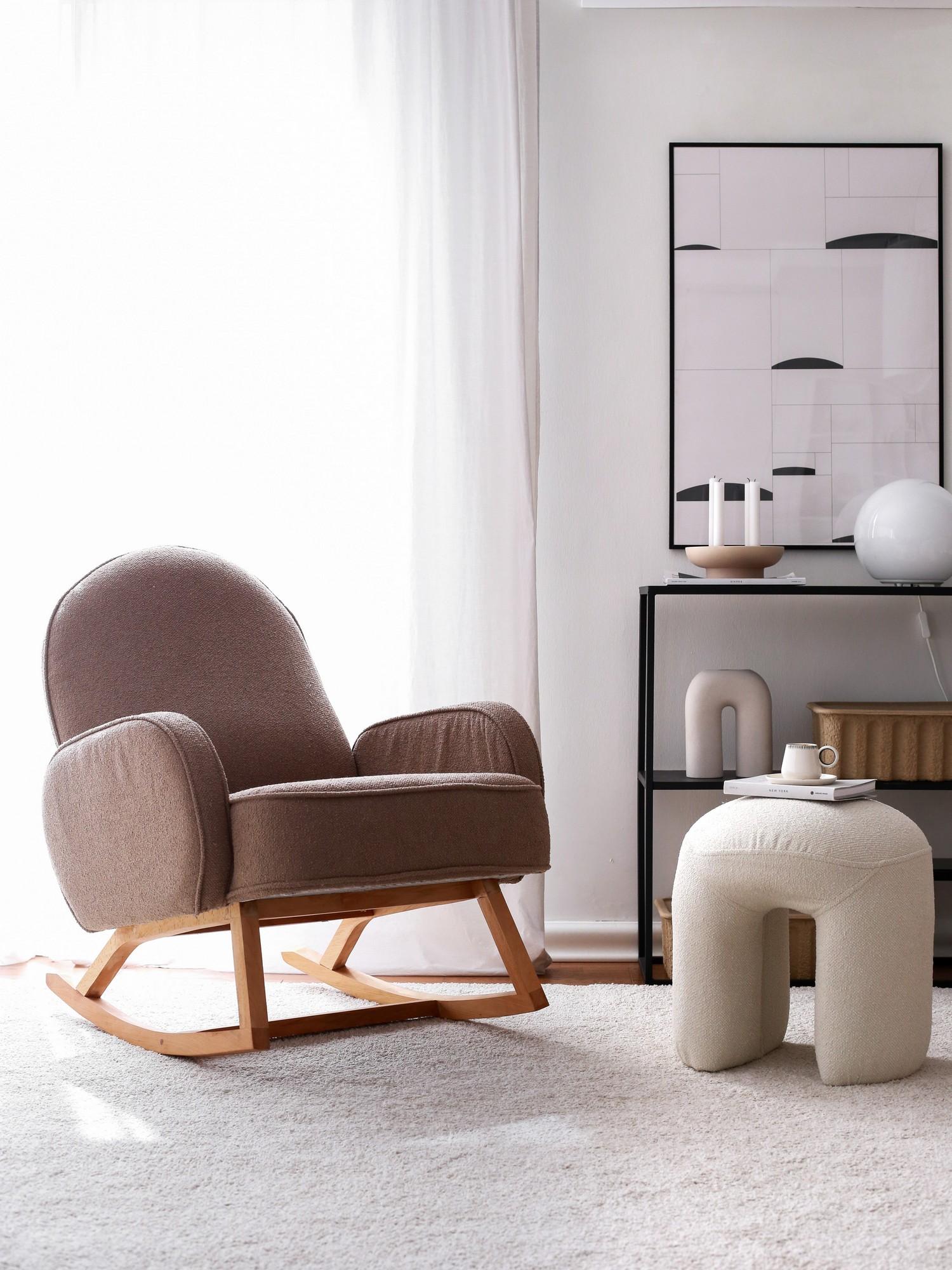 Фотелја „Ателје дел Софа" Јоко 75x91x91 см кафеава