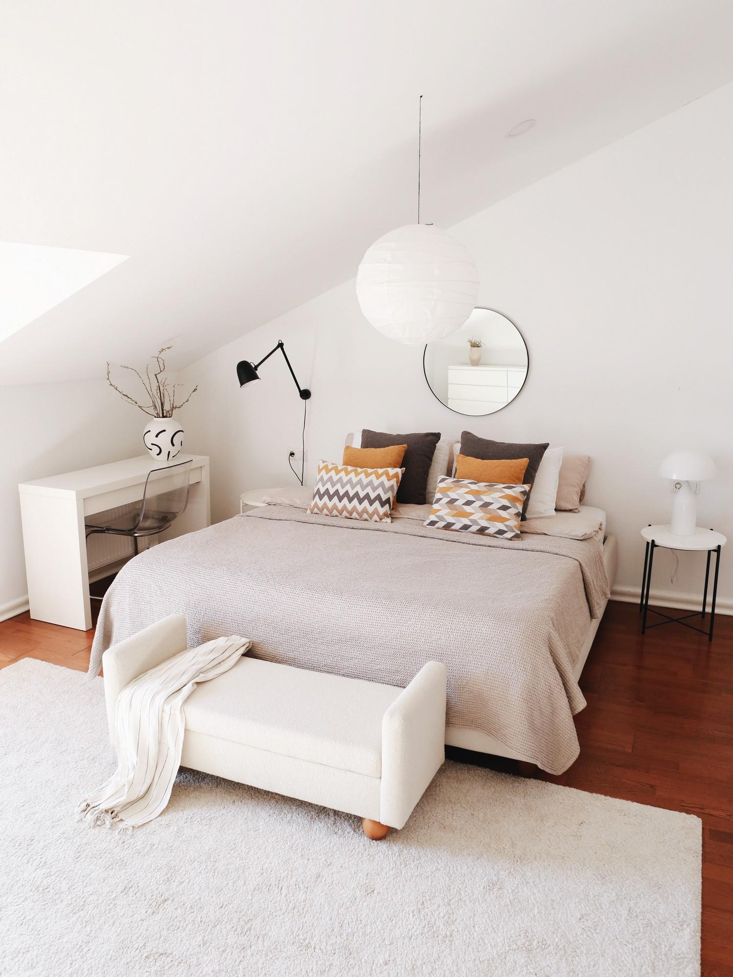 Трпезариска клупа Atelier del Sofa Tedy Sandikli 115x55x40cm бела