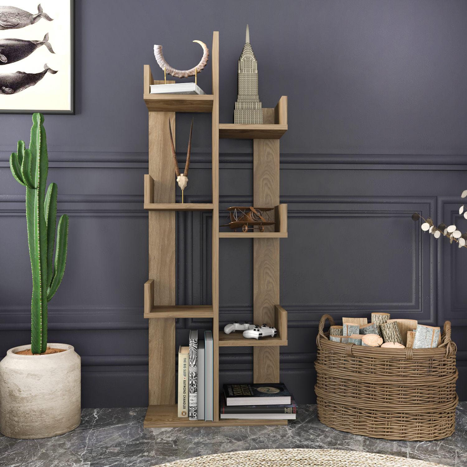 Полица Hanah Home 50x173x22cm кафеава