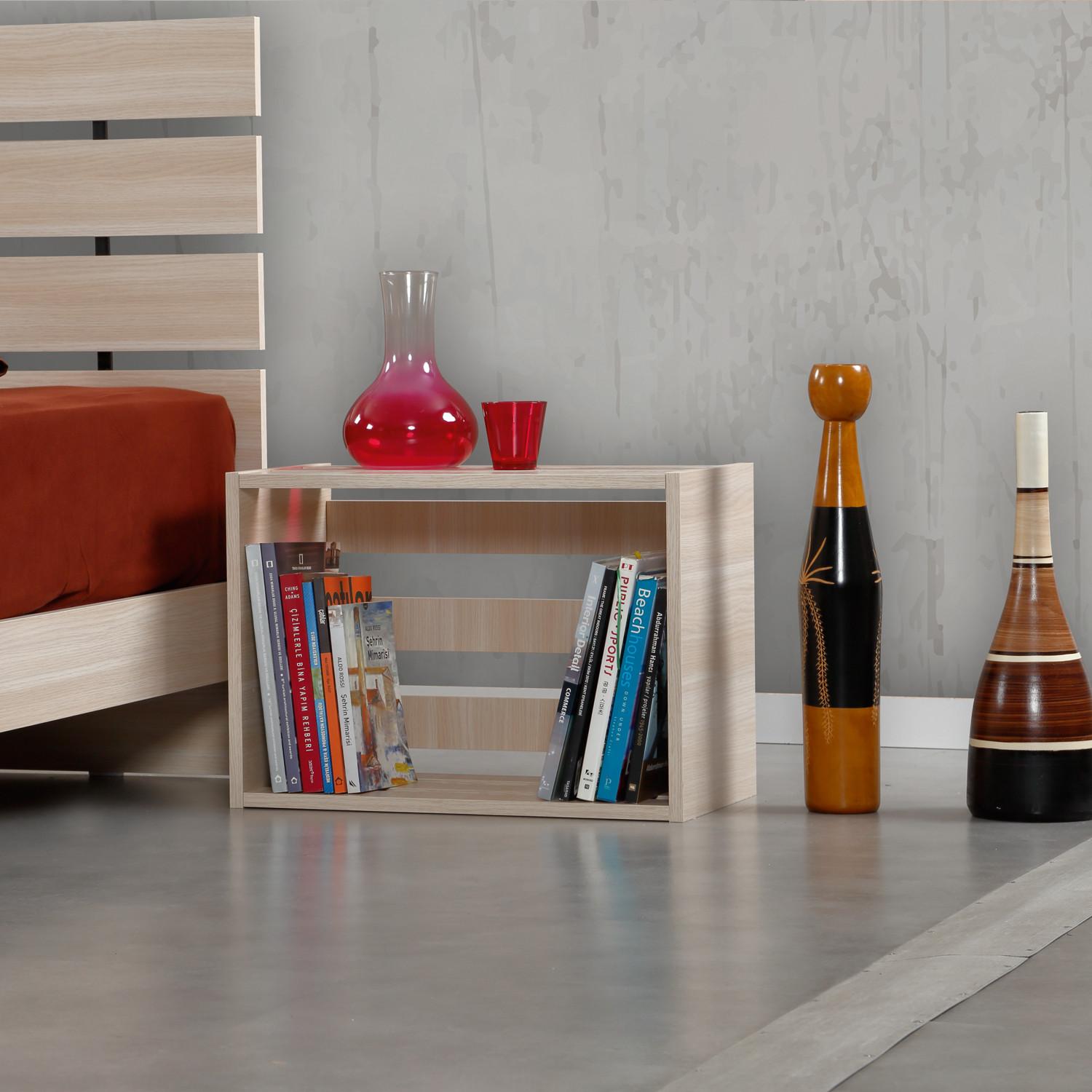 Ноќна масичка Hanah Home Fuga 60 x 43 x 33 см даб