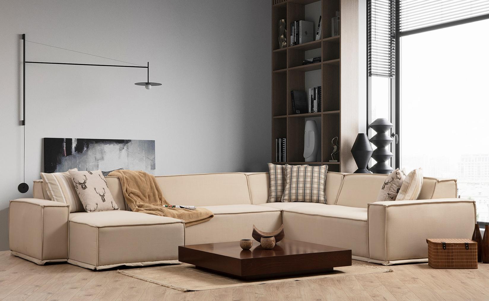 Аголен сет софа Atelier del Lego 100x72x167cm крем