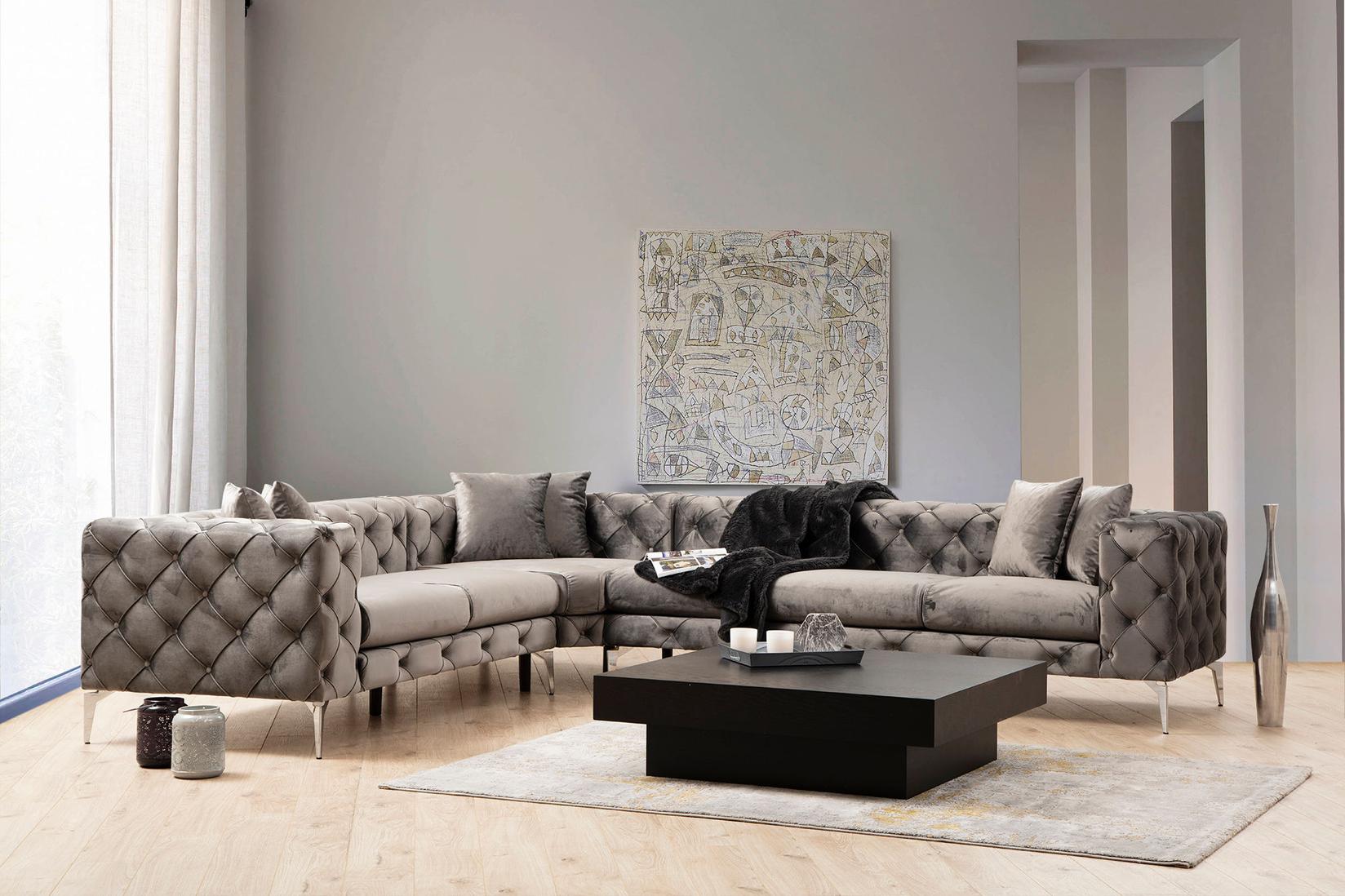 Аголна гарнитура Atelier del Sofa Como 310x70x270cm Антрацит