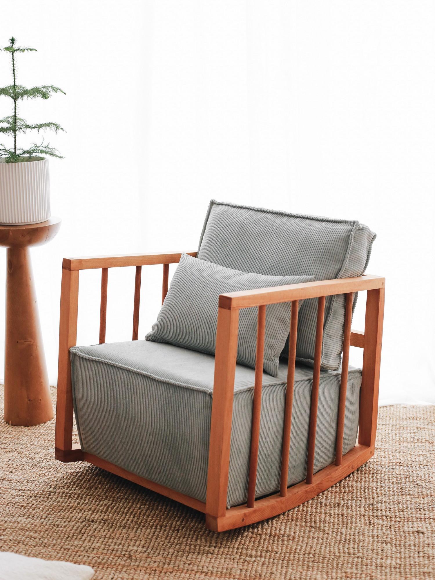 Atelier del Sofa Фотелја Sallanan 71x57x80cm Сина