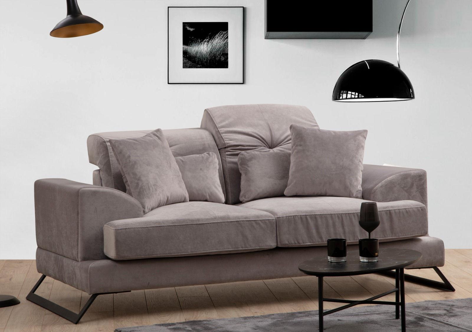 Atelier del Sofa Двосед Frido Светло сива