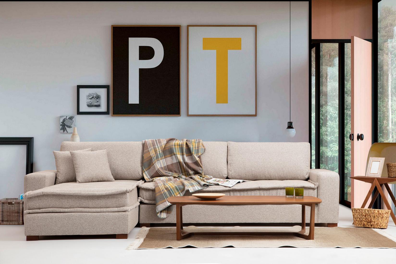 Аголна софа Atelier del Lena 94x85x190cm беж боја