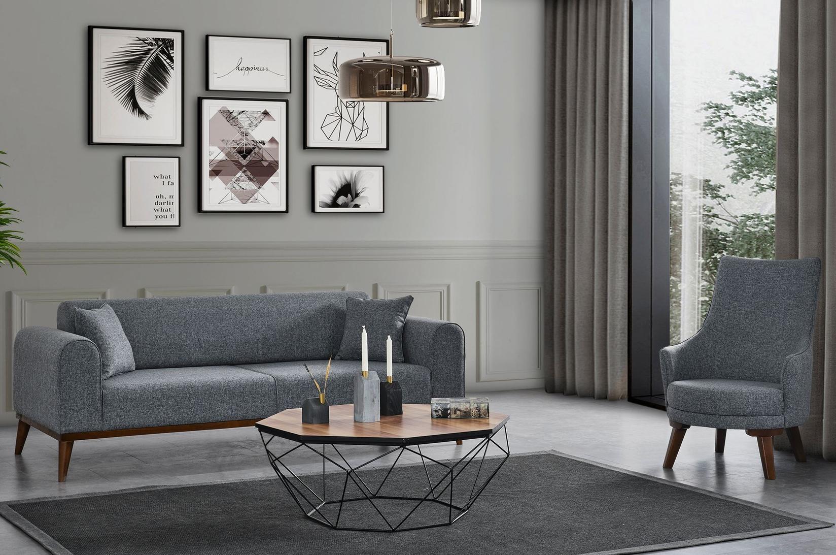 Фотелја Atelier del Sofa Cofi 87x102x72cm Светло сива