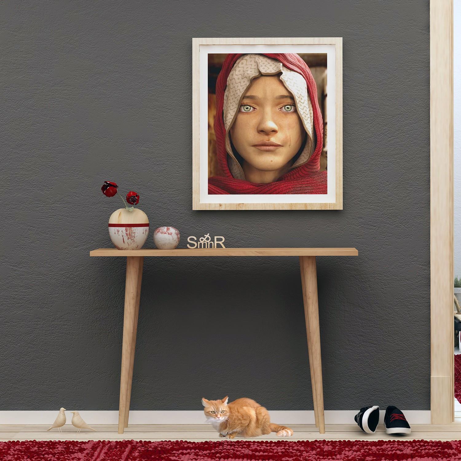 Полица Hanah Home 100x74x30cm даб