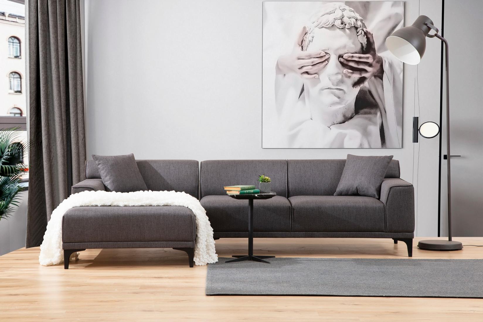 Аголна софа Atelier del Sofa Petra Anthracite