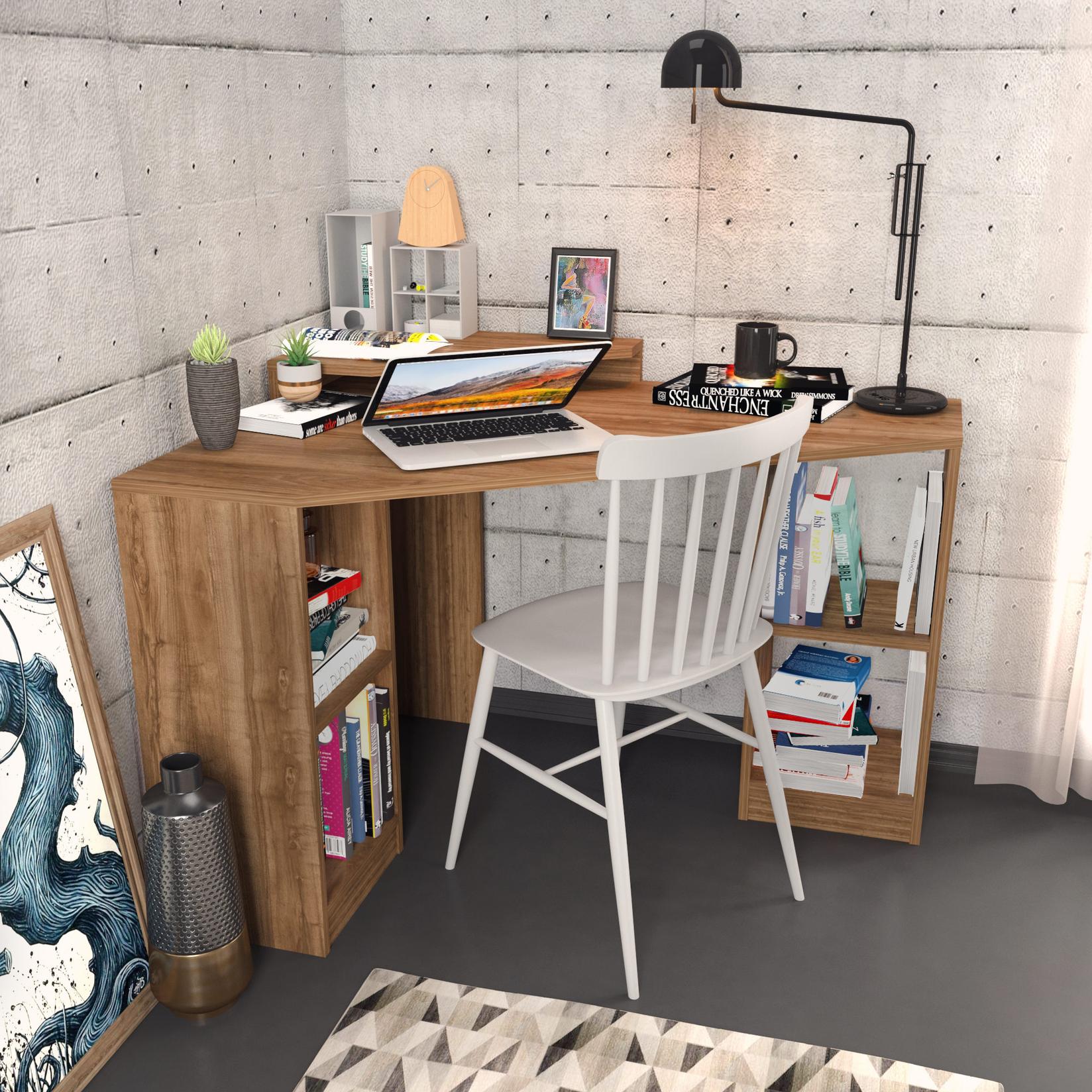 Работна маса Hanah Home 120x76,8x90 см, орев