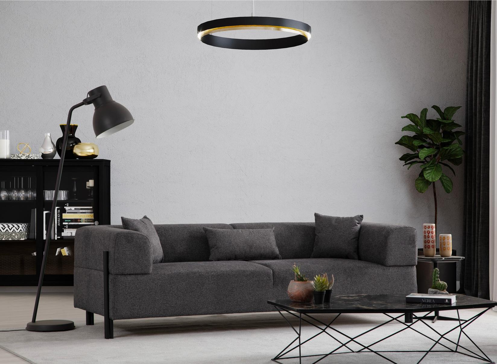 Atelier del Sofa Trosed Gio 93x75x225cm Антрацит