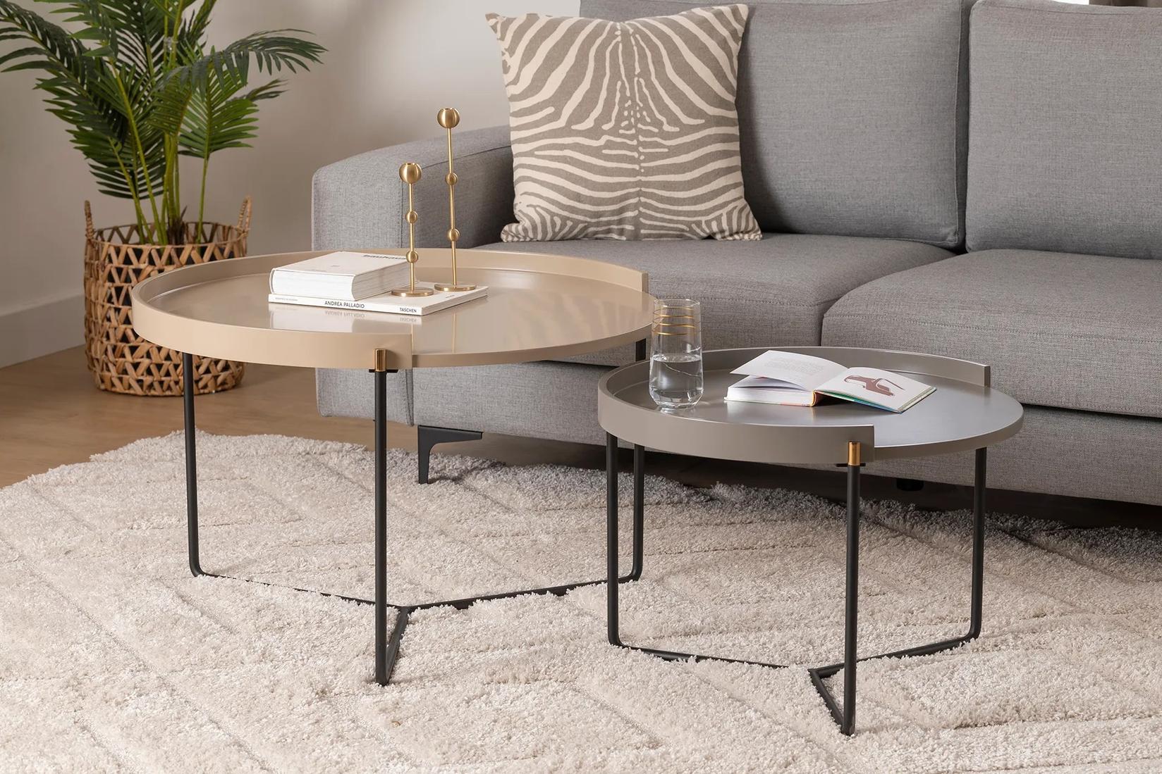 Комплет маса Hanah Home Club, 2 парчиња, Менди беж