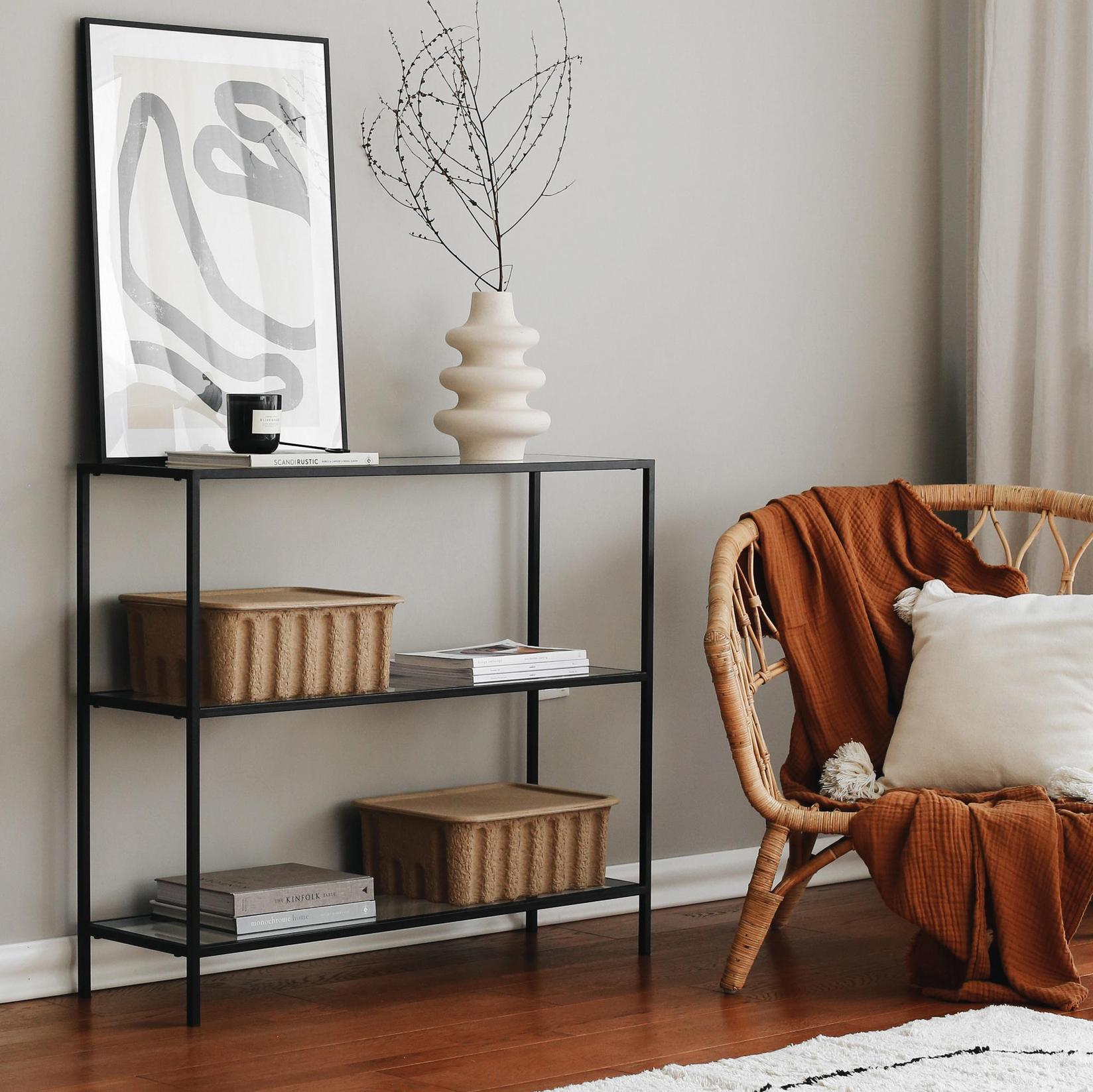 Комода Hanah Home D100 100x85x30cm црна