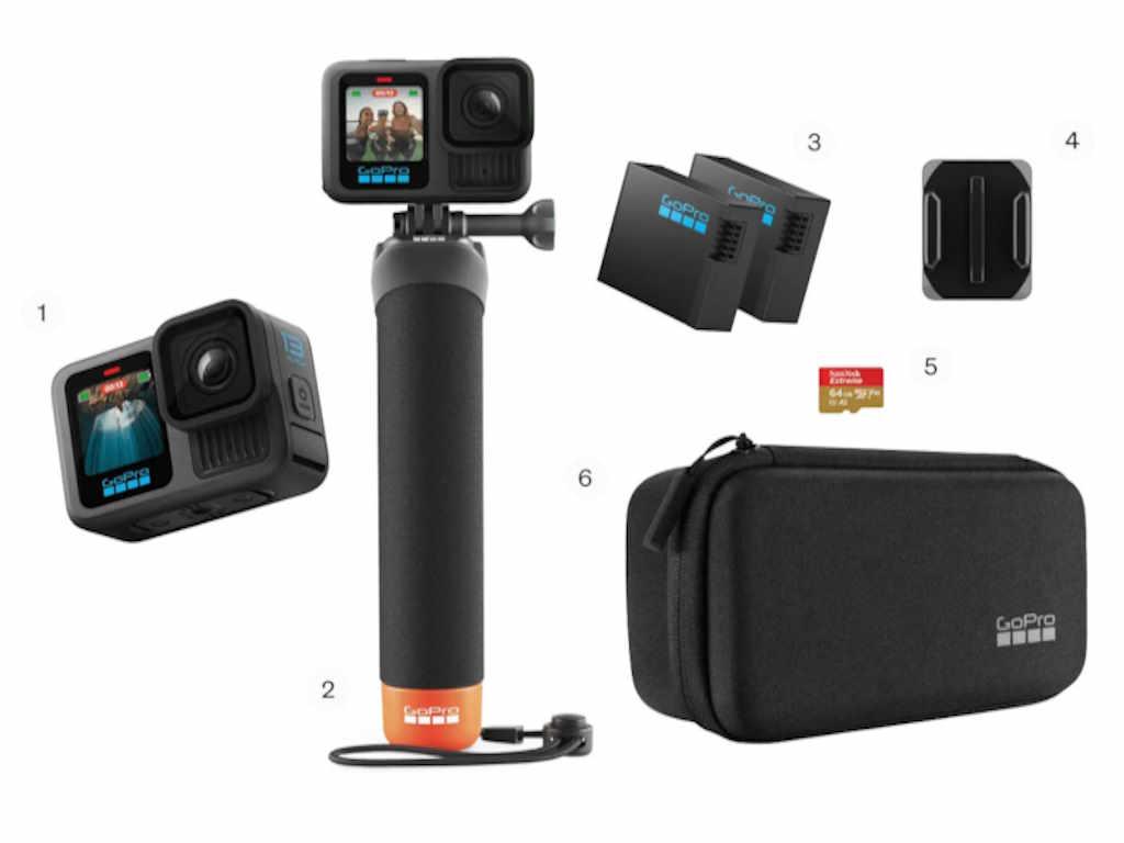 GoPro Акциона камера HERO13 црна + комплет додатоци