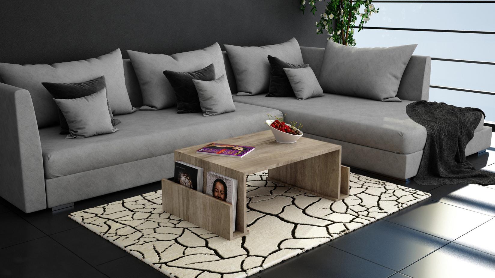 Маса Hanah Home Club Magazine 95x36.8x60cm орев