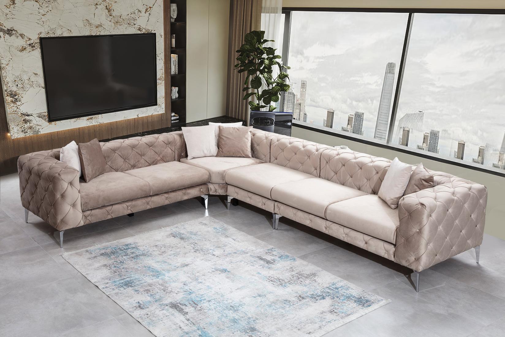 Аголна гарнитура Atelier del Sofa Como 310x73x270cm беж боја