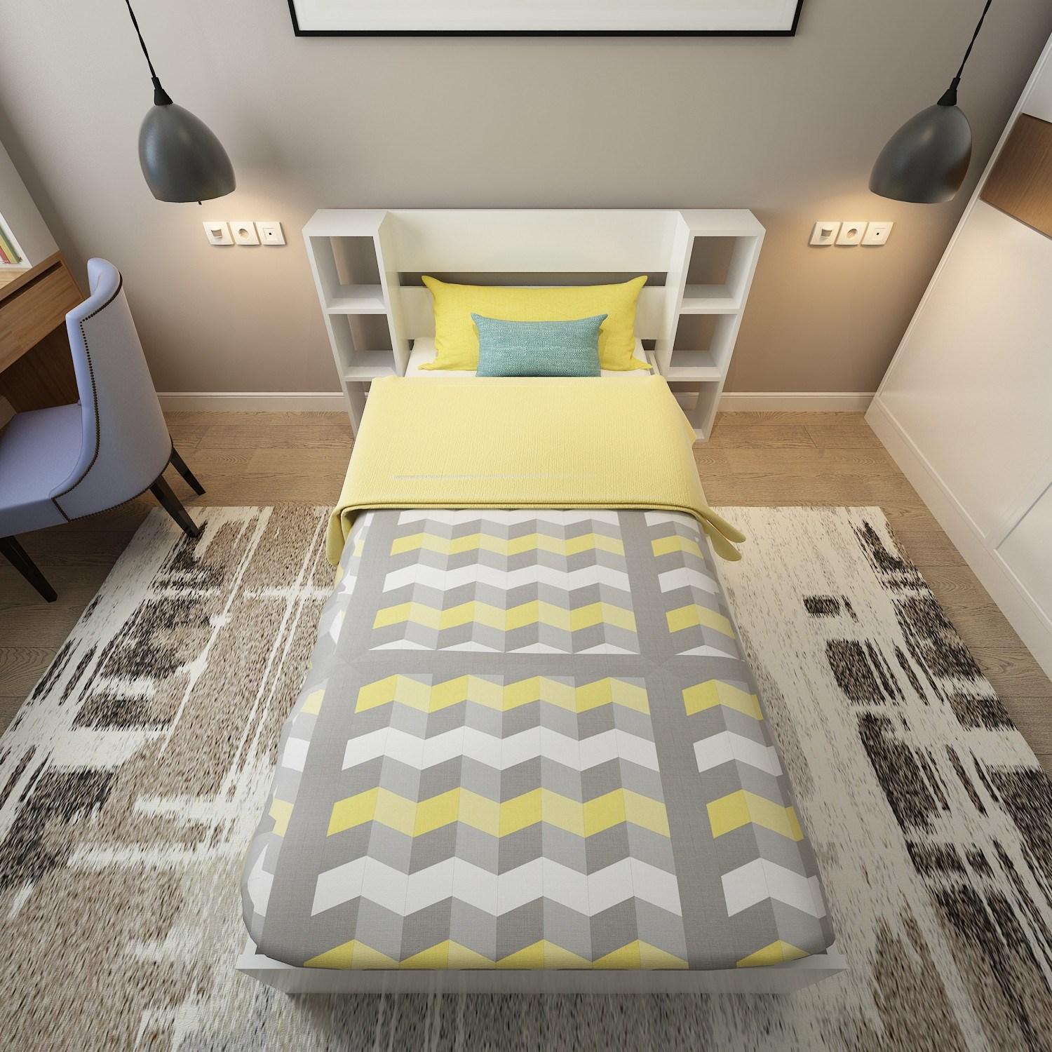 Кревет „Хана Хоум Смарт" v2 95x90 см, црн