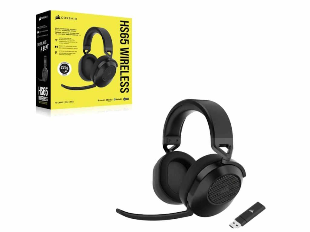 CORSAIR Безжични Слушалки HS65 CARBON, CA-9011285-EU2, Црни