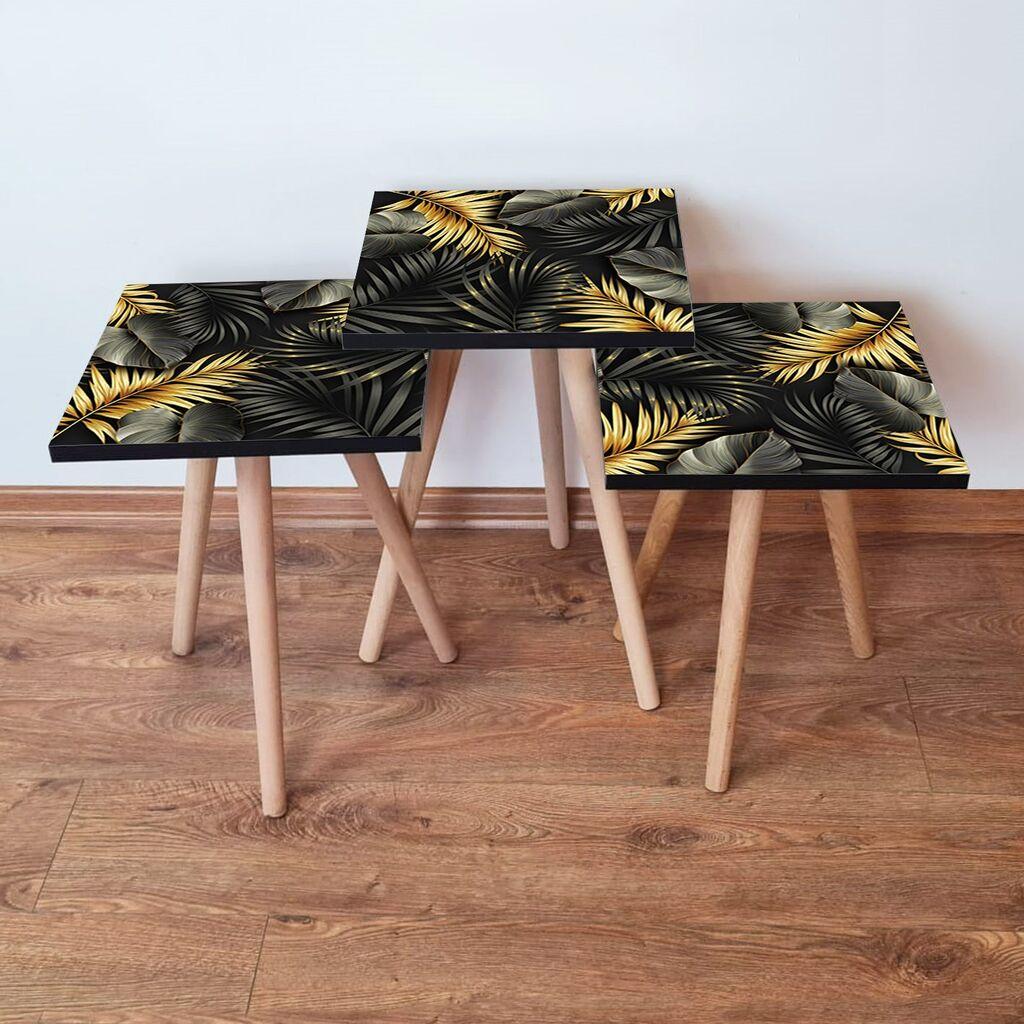 Комплет масички за кафе Hanah Home 3Shp194, 3 парчиња, црна