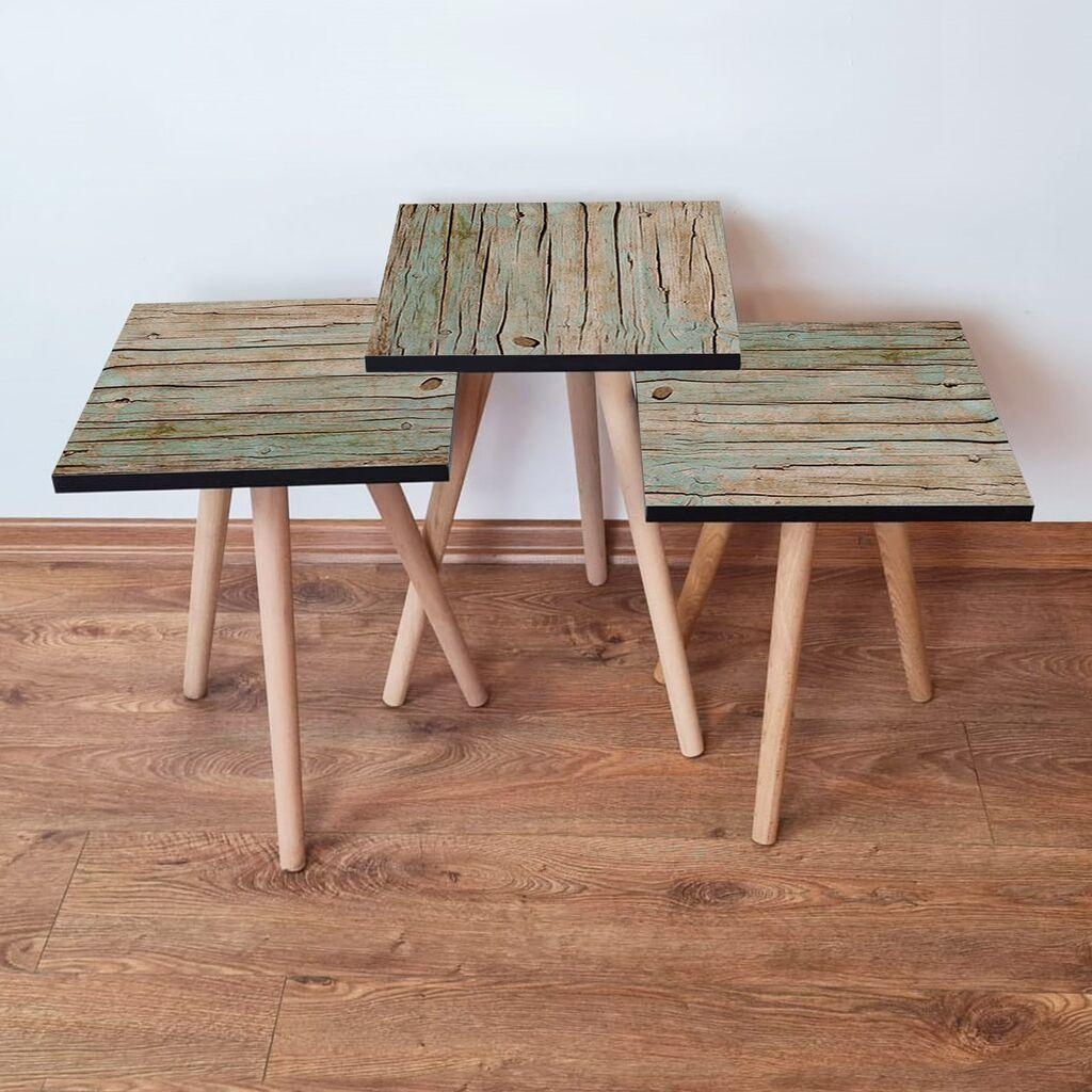 Комплет масички за кафе Hanah Home 3Shp125, 3 парчиња, сива