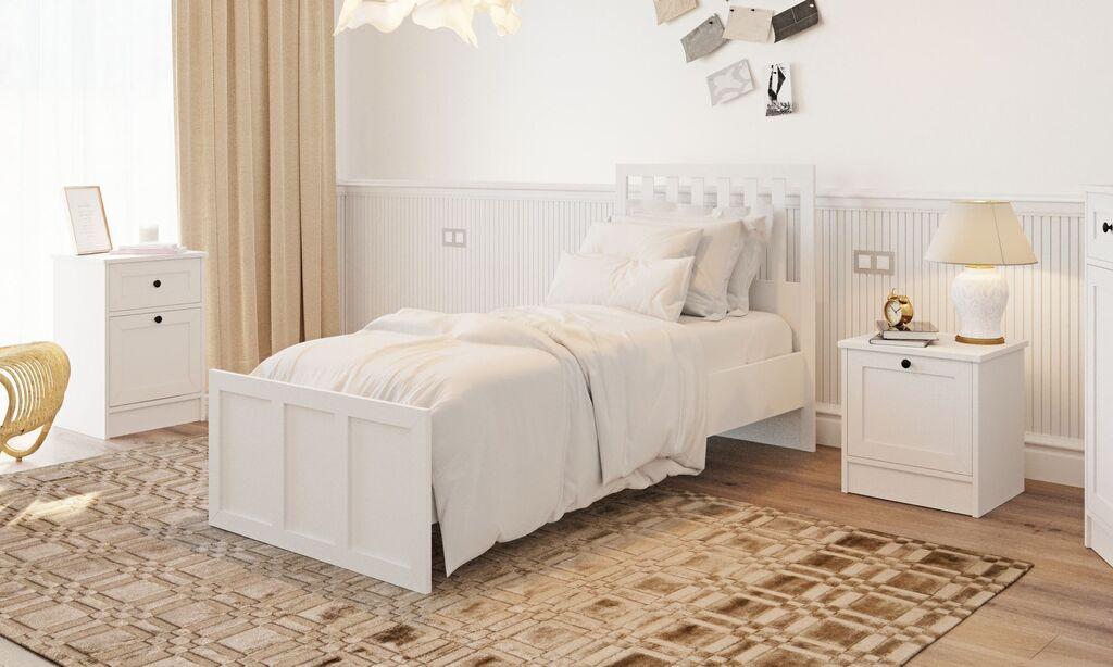 Рамка за кревет Hanah Home Rb-168-04-003, 90x190 см, бела